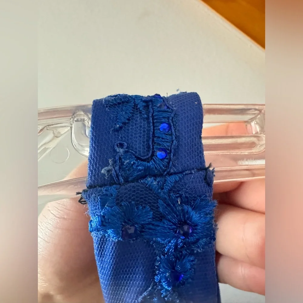 Royal Blue Short Formal Dress - Picture 4 of 9